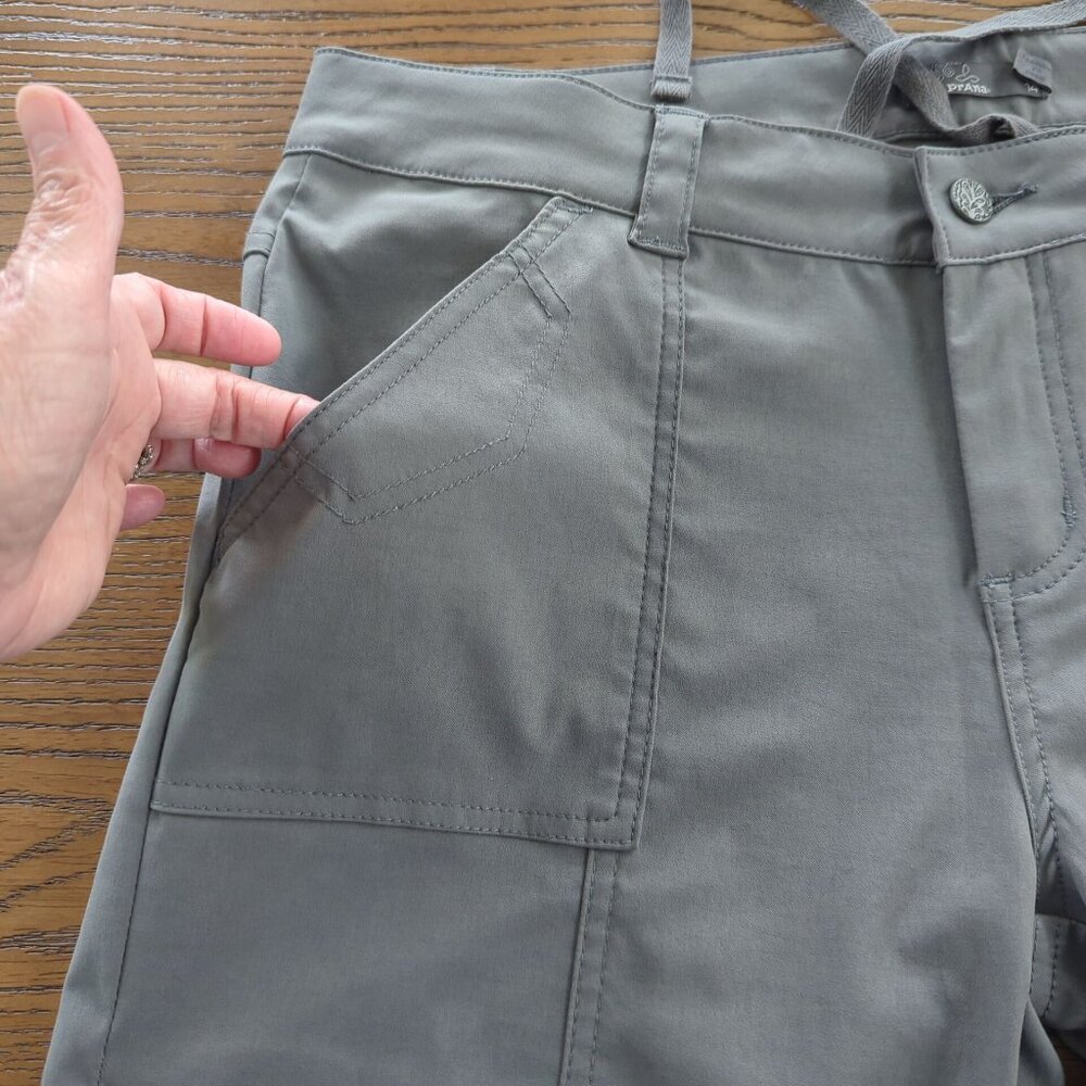 Prana Women’s Monarch Convertible Gray Hiking Outdoor Pants or Shorts sz 14 - Picture 12 of 16